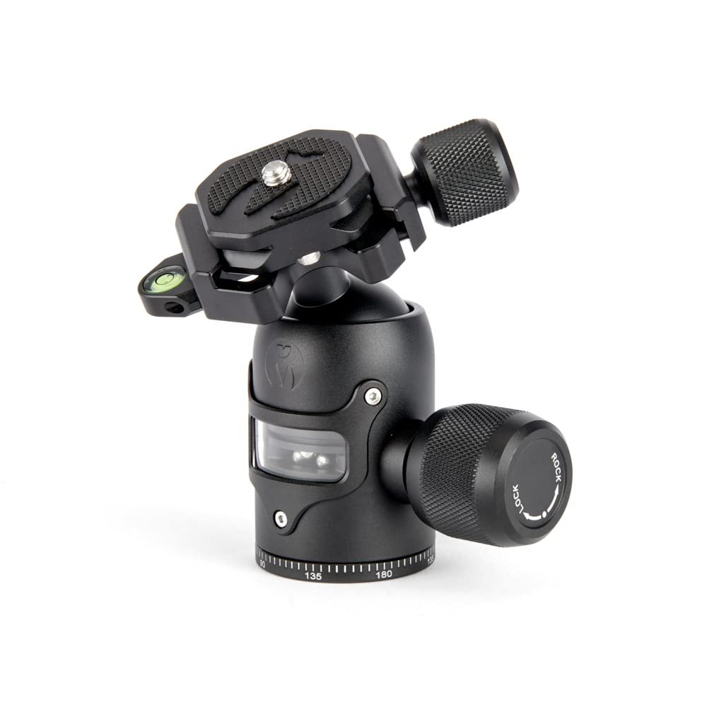 3 Legged Thing AirHed Vu Testa a sfera per treppiede Base panoramica a 360 gradi, testa a sfera compatibile ArcaSwiss adatta per fotocamere più pesanti e obiettivi più lunghi con meccanismo