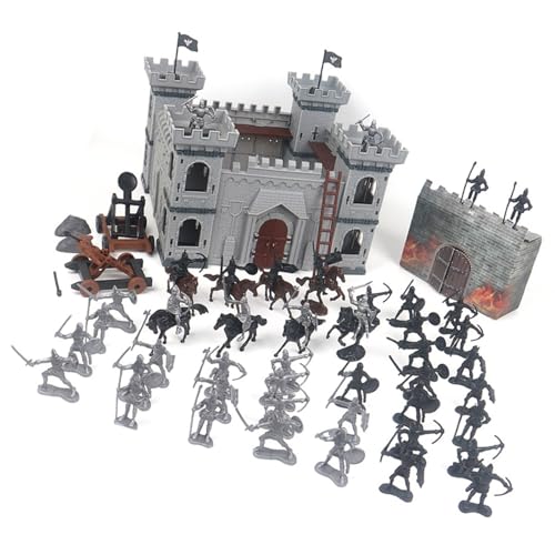 Dioramas de modèle de moteur de siège de cavalerie jouet en bois à assembler
