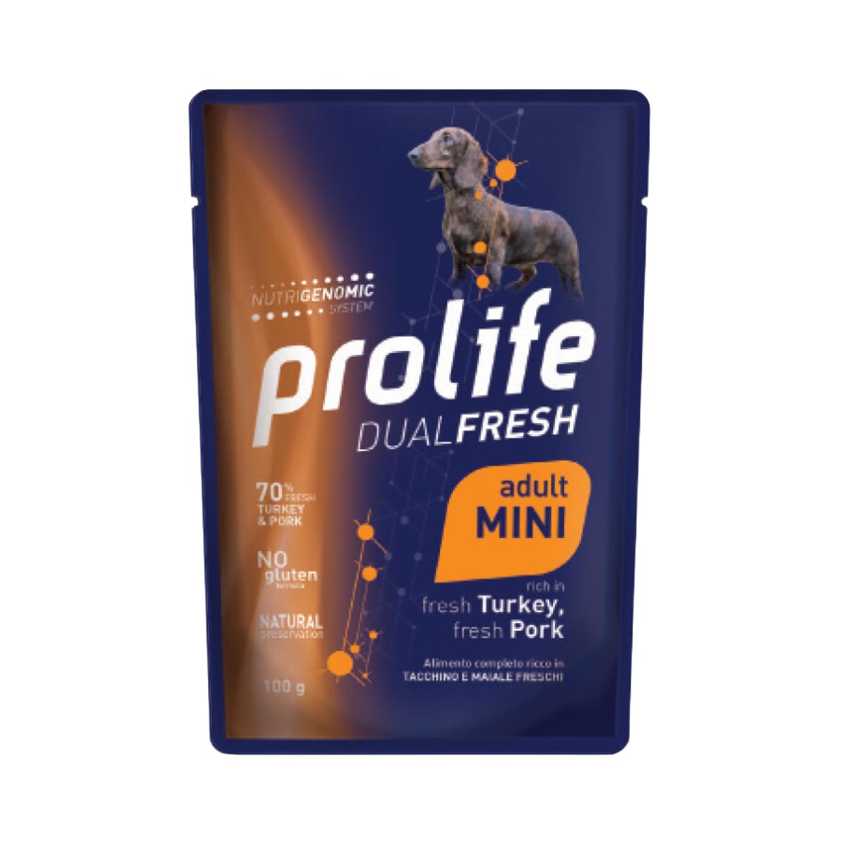 Prolife Dog Dual Fresh Tacchino e Maiale - confezione di 10 bustine da 100 grammi