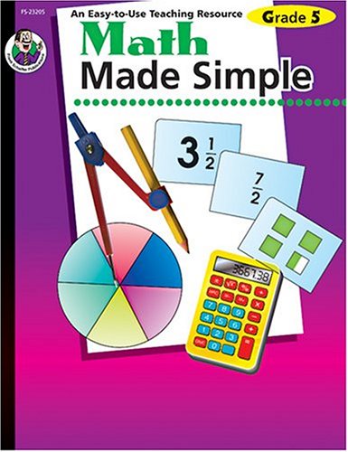 Math Made Simple, Grade 5 by Carson-Dellosa Publishing