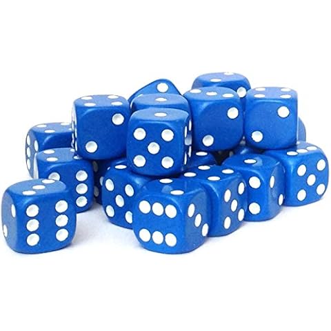 Big Cherry Dice, 24 x 16mm Round Corner Spot - Blue Cover