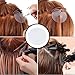 COMNICO Heat Shield Guards, 50Pcs Circular Hair Extensions Shield Clear Fusion Glue Protector Single Hole Round Spacer Template Heat Shield Guards for Hair Extension Bonding