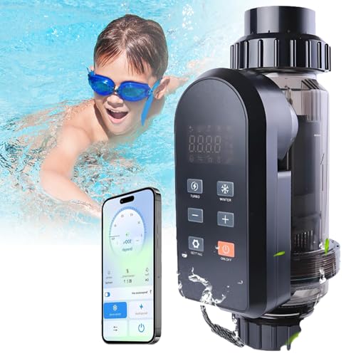 Système de chlorinateur de sel pour piscines jusqu'à 200 000 gallons, contrôle intelligent par application, chlorinateur de sel électrolytique, sortie 40 g/h
