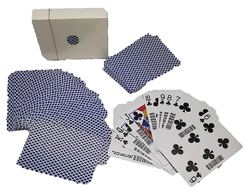 Standard Solitaire And Poker Playing Cards With Barcodes, Classic Sized Standard 52 Card Deck + 2 Jokers For All Card Games Including Poker And Solitaire #TOP6