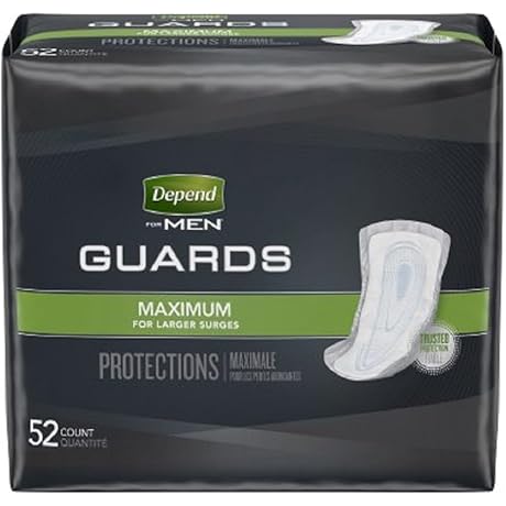 Depend's Male Incontinence Guards: Discreet Protection During Unwanted Moments