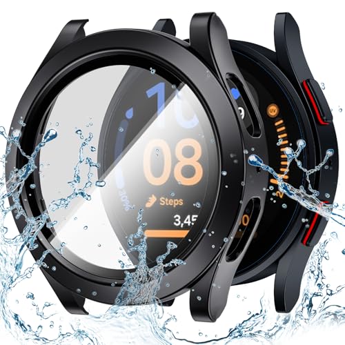 Goton Waterproof Case for Samsung Galaxy Watch 5/4/FE Screen Protector 40mm