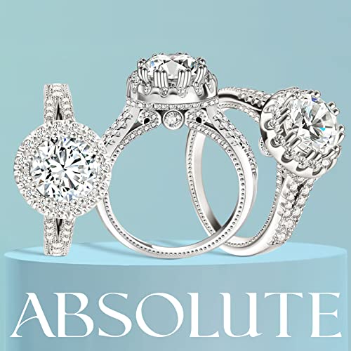 2 Carat Moissanite Rings for Women Solitaire Promise Engagement Ring 925 Sterling Silver Lab Grown Moissanites for Mom/Mother Chiristmas Gift2