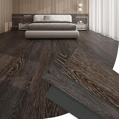 23.9 Sq.Ft Luxury Vinyl Flooring Plank Click?Lock Rigid Core Waterproof Oak Wood Look LVP 10 Planks with IXPE Pad 7.17"×48" x6 mm 20mil Wear Layer Scratch & Dent Resistant,Straight Oak