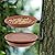 Wall Mounted Hanging Bird Feeder,multifunctional bird bath Hanging seed Tray for Outdoors with 1 Feeders1 Water Bath and Wall Bracket,for Attracting Wild Birds Garden Decor Kit(2 X Bird Bath Pots)