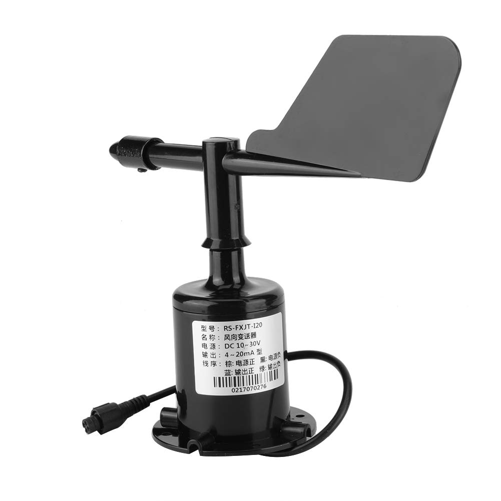 Sensor de velocidad de viento de Sunicon, 4-20 mA 8 direcciones de indicación del sensor de velocidad de viento de policarbonato Herramienta de medición de anemómetro para
