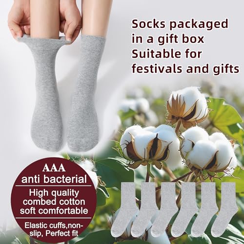 Image of Corlap Women's Thin Above Ankle Socks - 6Pairs Cotton Casual Bootie Dress Crew Socks
