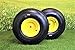 Antego Tire & Wheel - Set of Two 20x8.00-8 Tires & Wheels | 4 Ply Turf Tires with Keyed Hub Wheel | For Lawn & Garden Mower | Compatible with Various John Deere Models