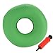 Cuscino Gonfiabile A Ciambella Da 43cm con Pompa per il Trasporto da Kovira- comodi cuscini medico piaghe da decubito Sostegno Lombare per Emorroidi(Verde)