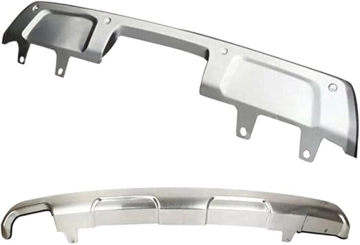Car Front Rear Bumper Compatible for Nissan Armada Patrol Y62 2013-2019 Front&Rear Bumper Skid Protector Guard Plate Trim 2Pcs Car Accessories
