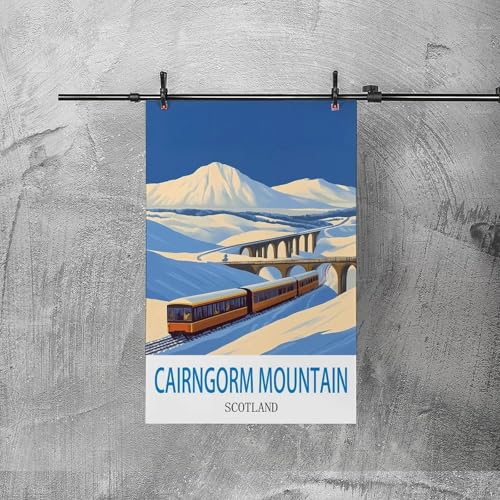 Poster Cairngorm vintage tableau decoration murale ecosse 50x75