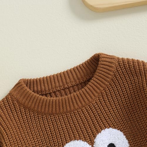 Newborn Toddler Baby Boy Girl Thanksgiving Outfit Knit Sweater Turkey Long Sleeve Pullover Warm Sweatshirt Outfit4
