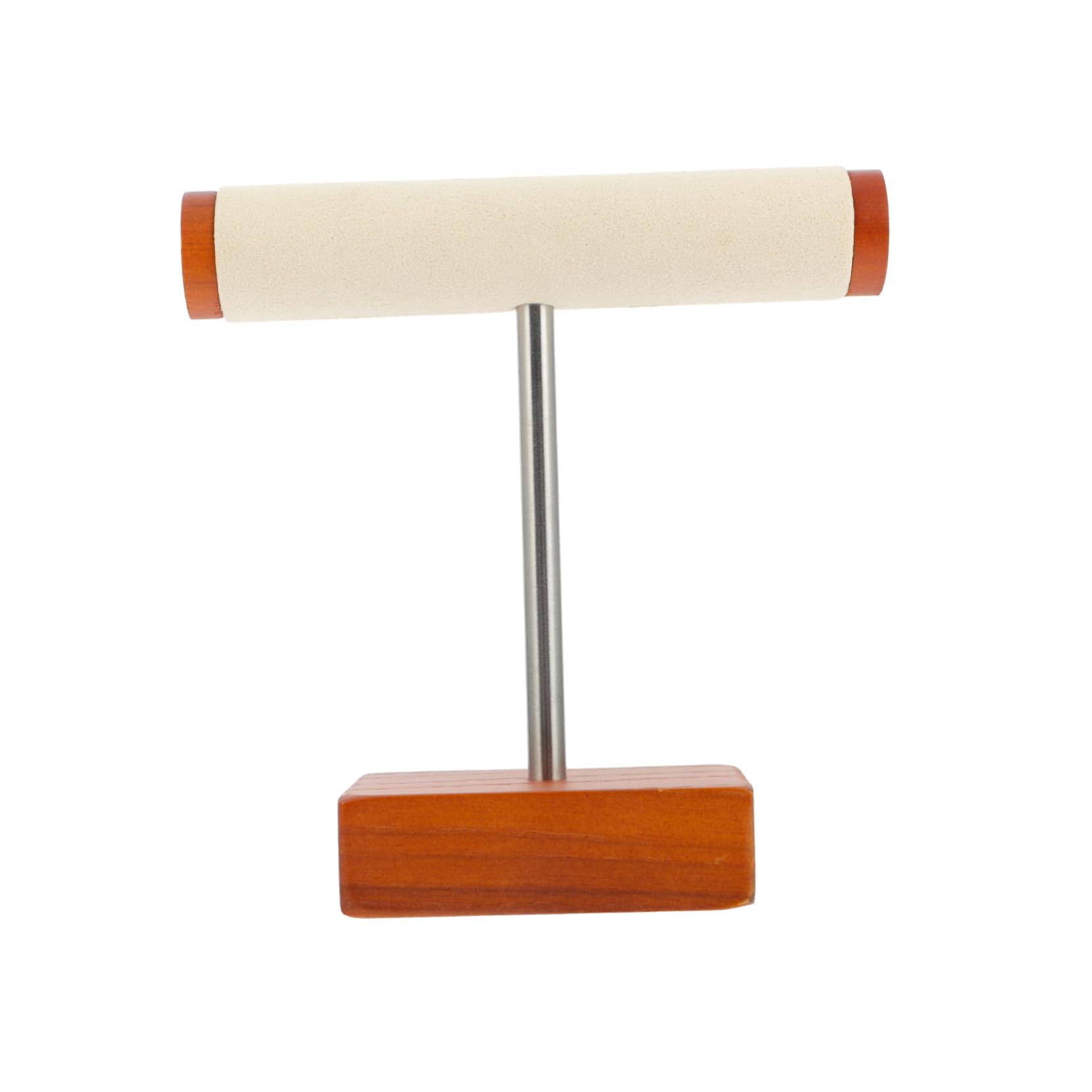 BESPORTBLE Retro Jewelry Watch Display Rack Wooden Stand Metal Holder Store Decor Easy Organization