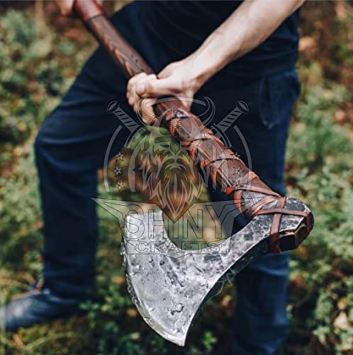 SHINY CRAFTS-Axes Handmade Viking Axe Hatchet Norse Axe- 40