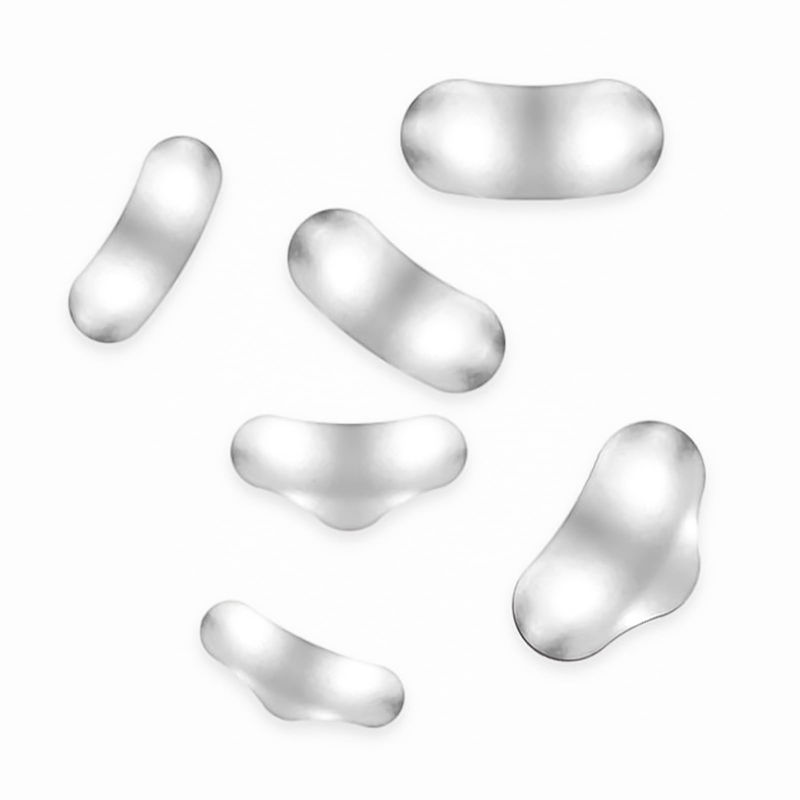 50Pcs Dental Matrix Bands M10 Hard Sectional Contoured Matrix System Metal Matrices Formed Sheet Dental Material (Molar extension-6mm)