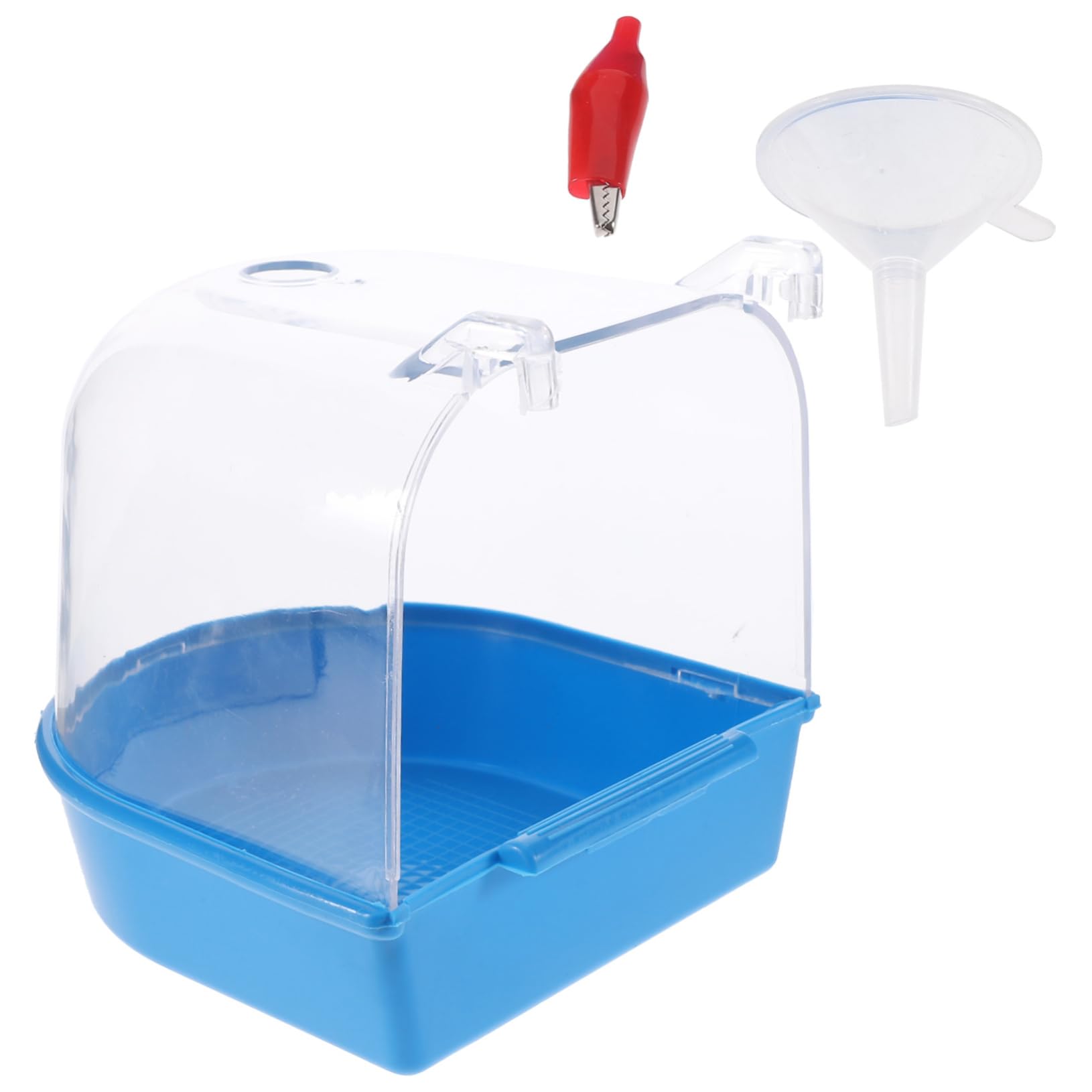BESPORTBLE 2 Pz Vasca da Bagno per Pappagalli Gabbia per Uccelli Parrocchetto Vasca per La Toelettatura degli Uccelli Gabbia da Bagno per Uccelli Amaca per Criceti Peonia Storno Bidet