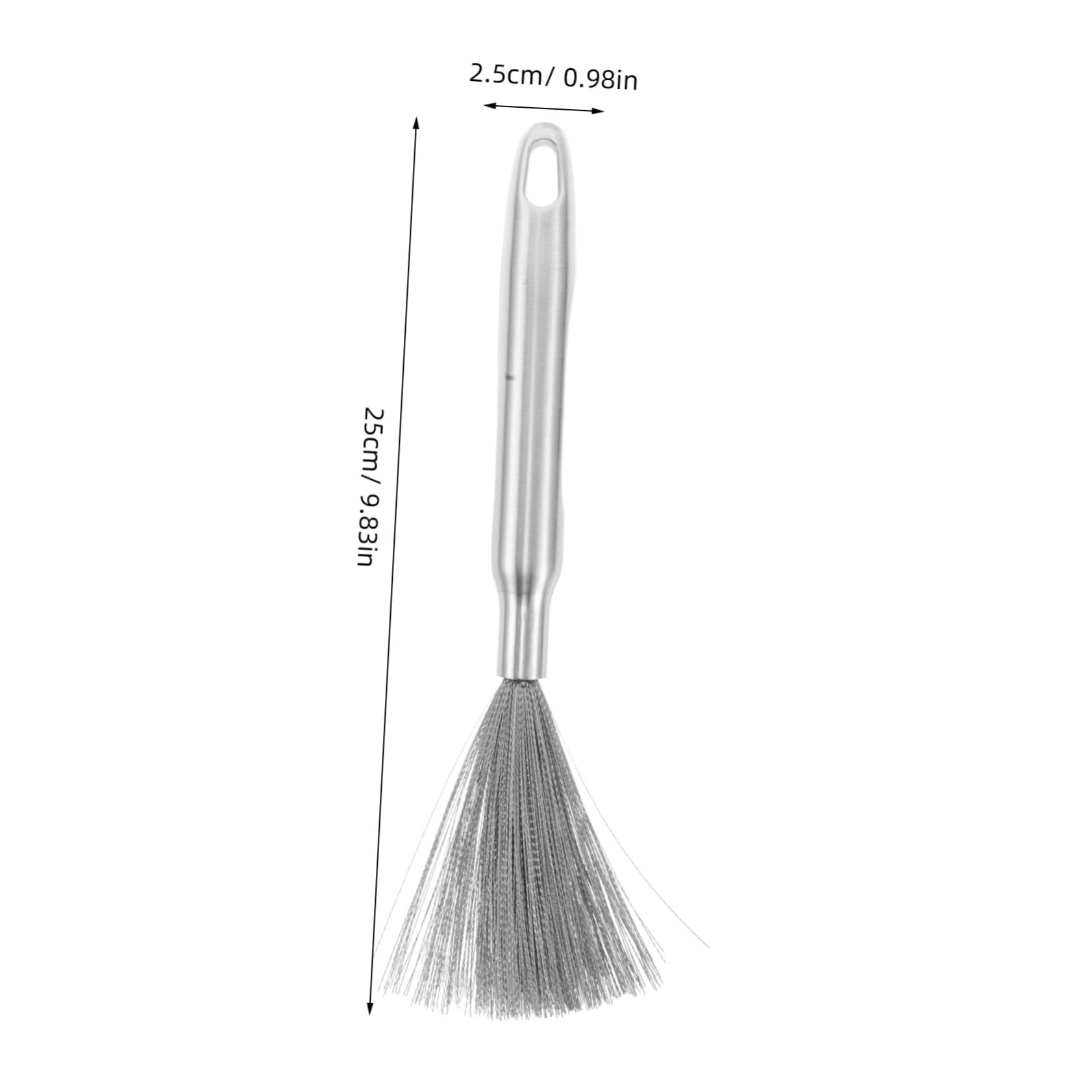 HAPINARY Pot Cleaning Brush Stainless Steel Dish Scrubber Steel Dish Brush for Cookware Pot Kitchen Use