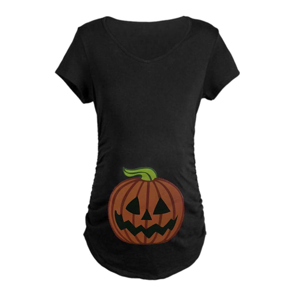 ManMan Women's Halloween Short Sleeve Maternity T Shirt