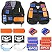 Yideng Chaqueta de Chaleco Táctico para Niños, 2 Kit Táctica Nerf N-Strike Elite Seriespara Niños con 100 Dardos de Recarga| 2 Clips de Recarga| 2 Máscara táctica| 2 muñequera | 2 Vasos.