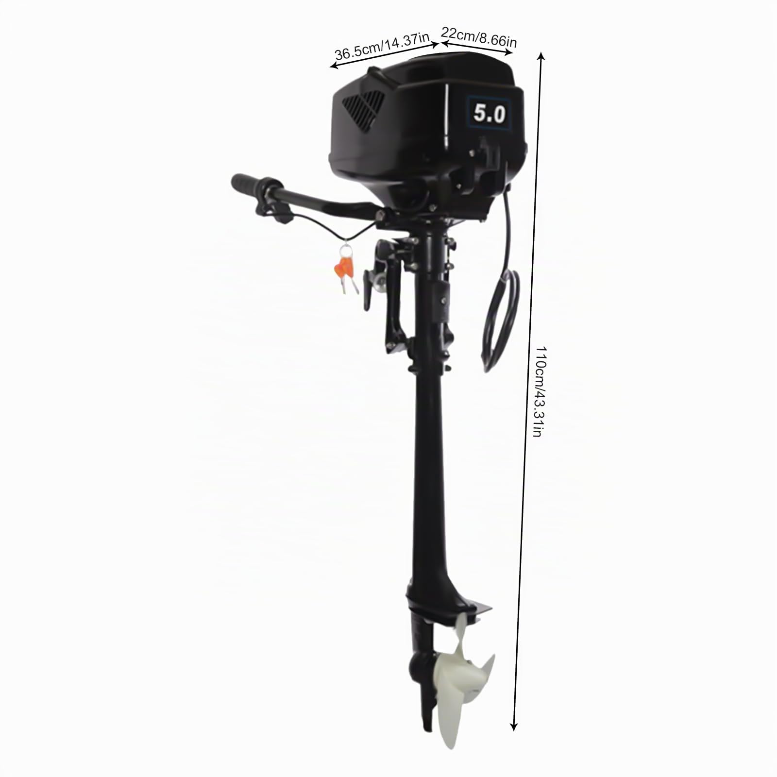 Motore fuoribordo elettrico per barche, motore fuoribordo elettrico senza spazzole, 1200 W, 48 V