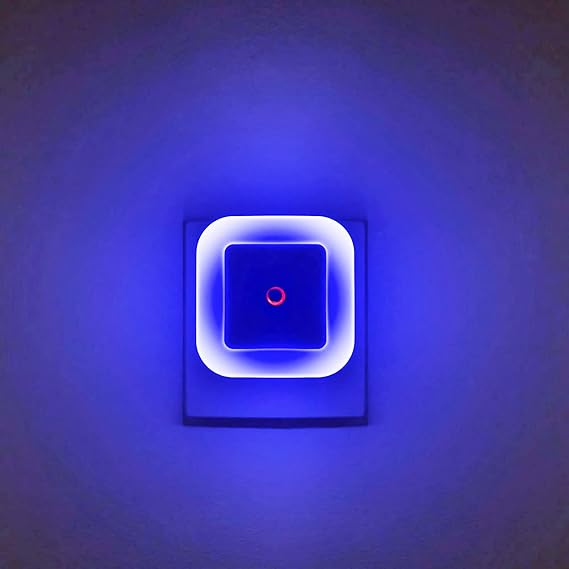 [Pack of 4] Bright Blue Night Lights, Plug Into Wall Real Blue LED