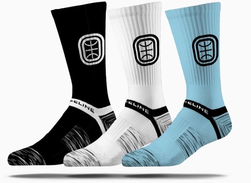 Premium Knit Crew Socks | Overtime Elite 3 Pack Box | Strideline