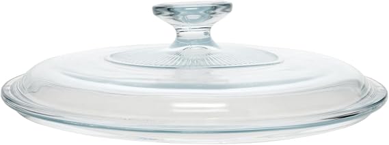 Corning Ware / Pyrex Clear Round Glass Lid ( Ribbed ) ( 7 1/4 Dia ) ( G-5-C A )
