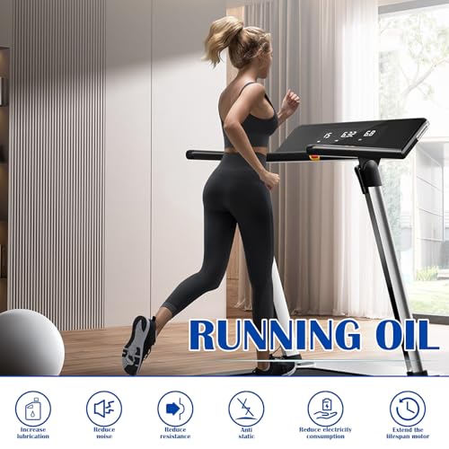 Laufband Öl 180ml,Einfach Aufzutragendes Laufbandöl,für Laufband und Sportgeräte,für Zahnräder, Scharniere & Seilzüge,bildet eine widerstandsfähige Schutzschicht,20 cm lange Tuben x2 + 50Handschuhe