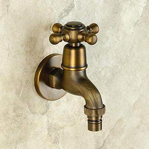 Robinet en bronze machine à laver et lavabo mural en cuivre plein MU
