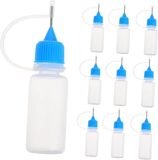 TOPPERFUN 10 Piezas Botella De Aceite Botella Dispensadora De Pegamento Botellas De Pegamento Vacias Botella De Color De Pelo Botellas De Plástico Para Teñir El Cabello Blue Educación Física