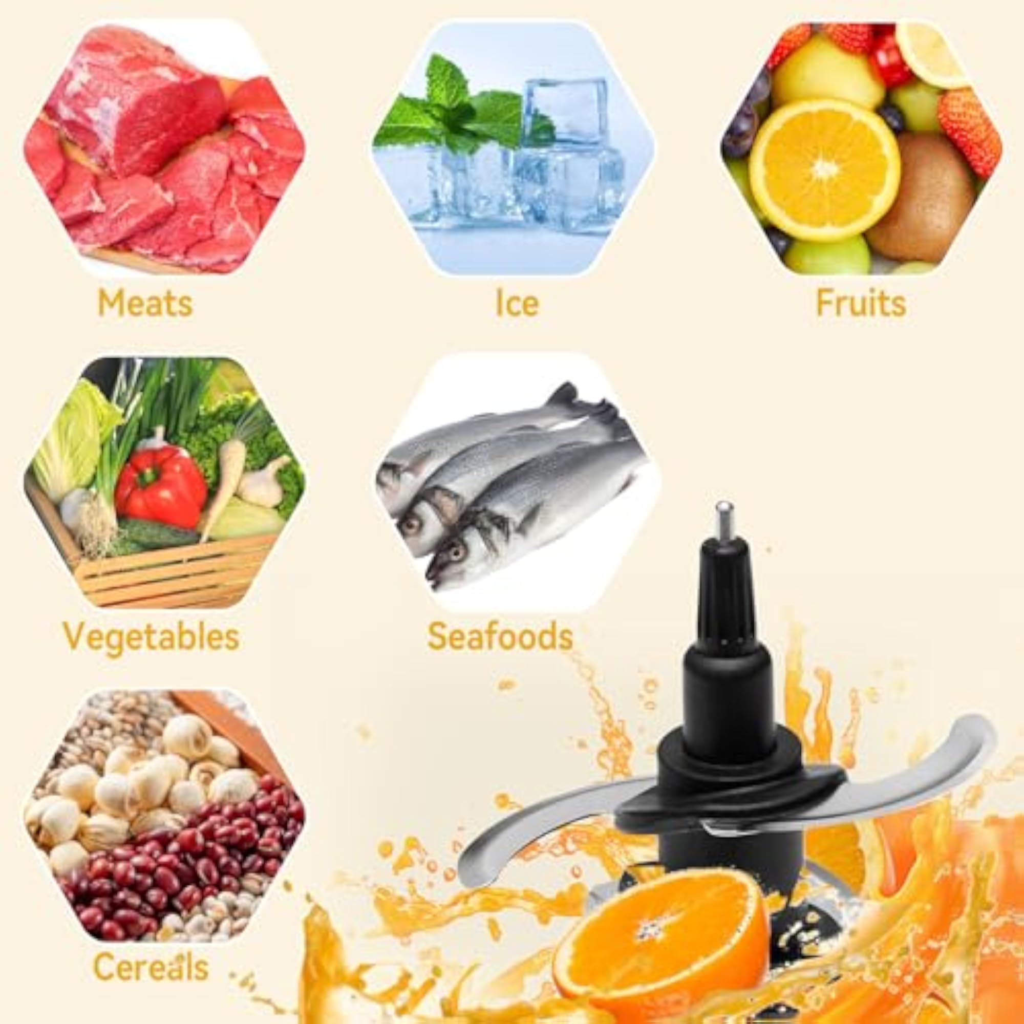 Blender 4 Blade Replacement for Ninja Food Processor