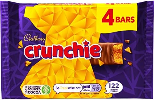 Cadbury Crunchie Bars 4 x 26.1g (104.4g) (Pack of 1)
