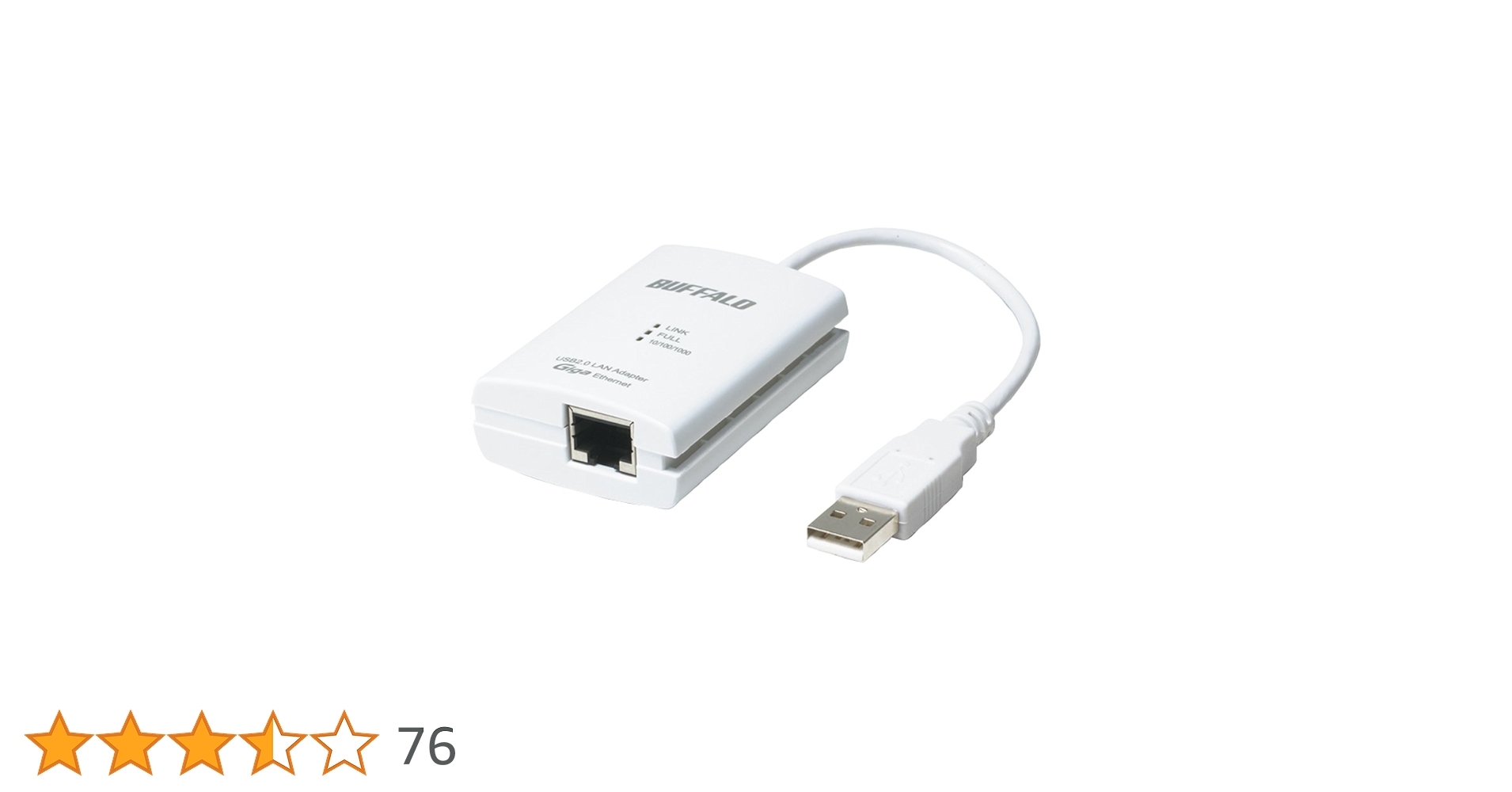 BUFFALO USB 3.2 Type-A LANアダプタ 10個セット BUFFALO LUDU3AU101BK Giga対応 USBハブ付き LANアダプター USB