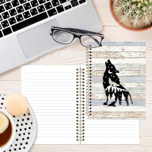 Carnet à spirale loup rustique pour ne plus perdre vos notes