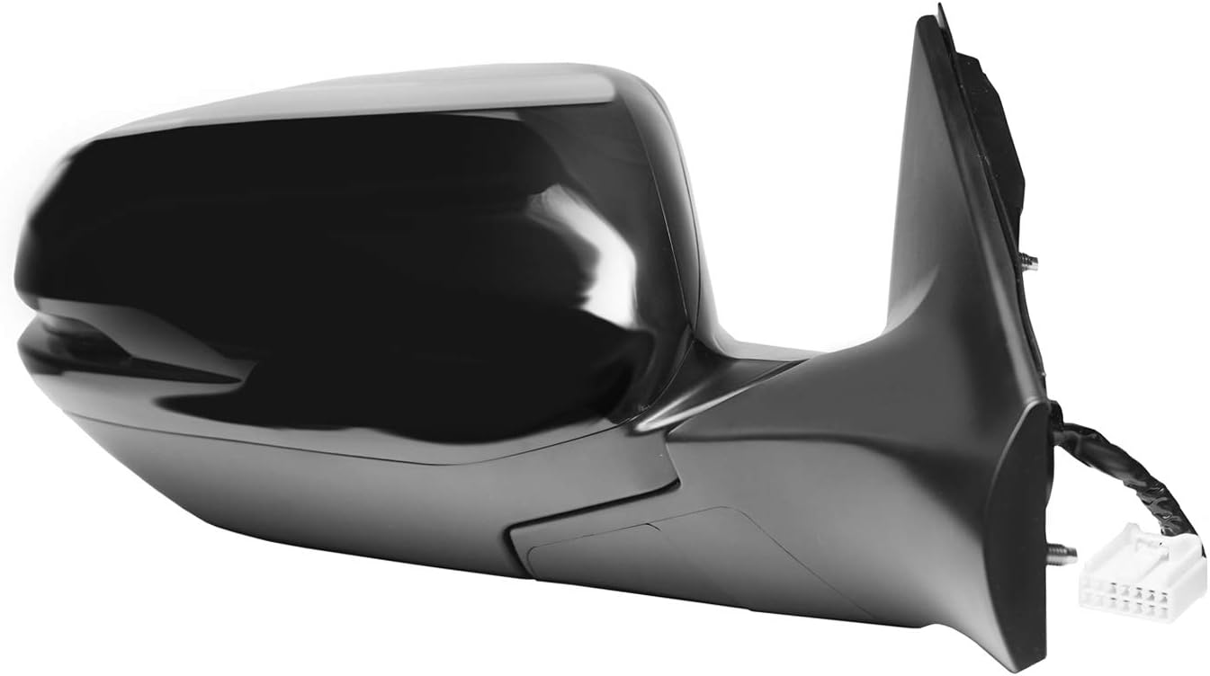 Fit System Passenger Side Mirror for HONDA CR-V EX, EX-L, testured black w/PTM cover, w/turn signal, w/BSDS, foldaway, w/o camera, HP, 63071H