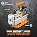 NAVAC NP7DP2 HVAC Vacuum Pump - Dual-Stage AC Motor - A2L Refrigerants - A/C Vacuum Pump Kit - For Evacuation of HVAC Equipment - 15 Microns - Pro Series - 7 CFM