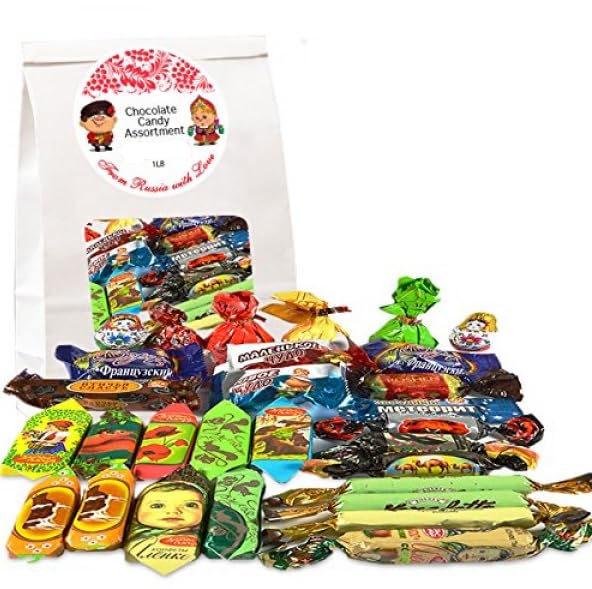 Gourmet Russian Ukrainian Chocolate Candy Assortment, 1 lb/ 0.45 kg by Gourmet Market