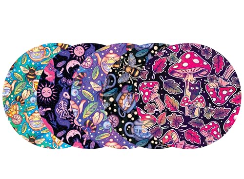 Glucomart CGM Patch for Libre and G7-5-Pack Waterproof and Hypoallergenic Adhesive Overpatch CGM Tape (Enchanted Forest)
