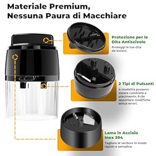 Spiralizzatore di Verdure - 4 in 1 Taglia Verdure a Spaghetti Verdure Spiralizer - Spirale Manuale Tagliaverdure Julienne per Pasti Vegani a Basso, Spaghetti di Verdure, Zucchina, Cetriolo, Carota