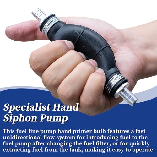 image for JRL Fuel Pump Fuel Line Hand Primer Bulb 12mm 1/2‘’ inch Rubber fi