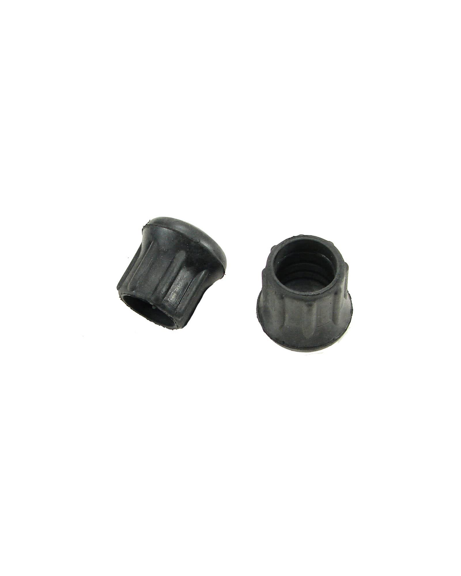 Black Rubber Leg Tips - Rubber Cane Tips - Rubber Crutch Tips - 2 pcs Black Rubber Tips for Chair Legs, Rubber Tips for Canes, Rubber Tips for Crutches (1