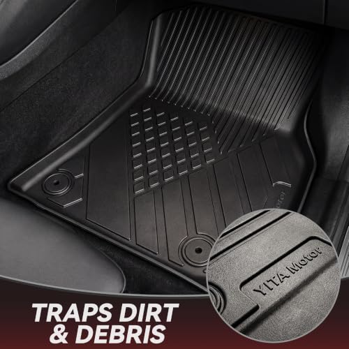 Image of YITAMOTOR Floor Mats & Cargo Liner for 2025 2026 BMW X3 G45 | For BMW X3 G45 30 xDrive /M50 xDrive, All Weather TPE Custom Fit BMW X3 Accessories, 1st, 2nd Row and Cargo Liners, Black