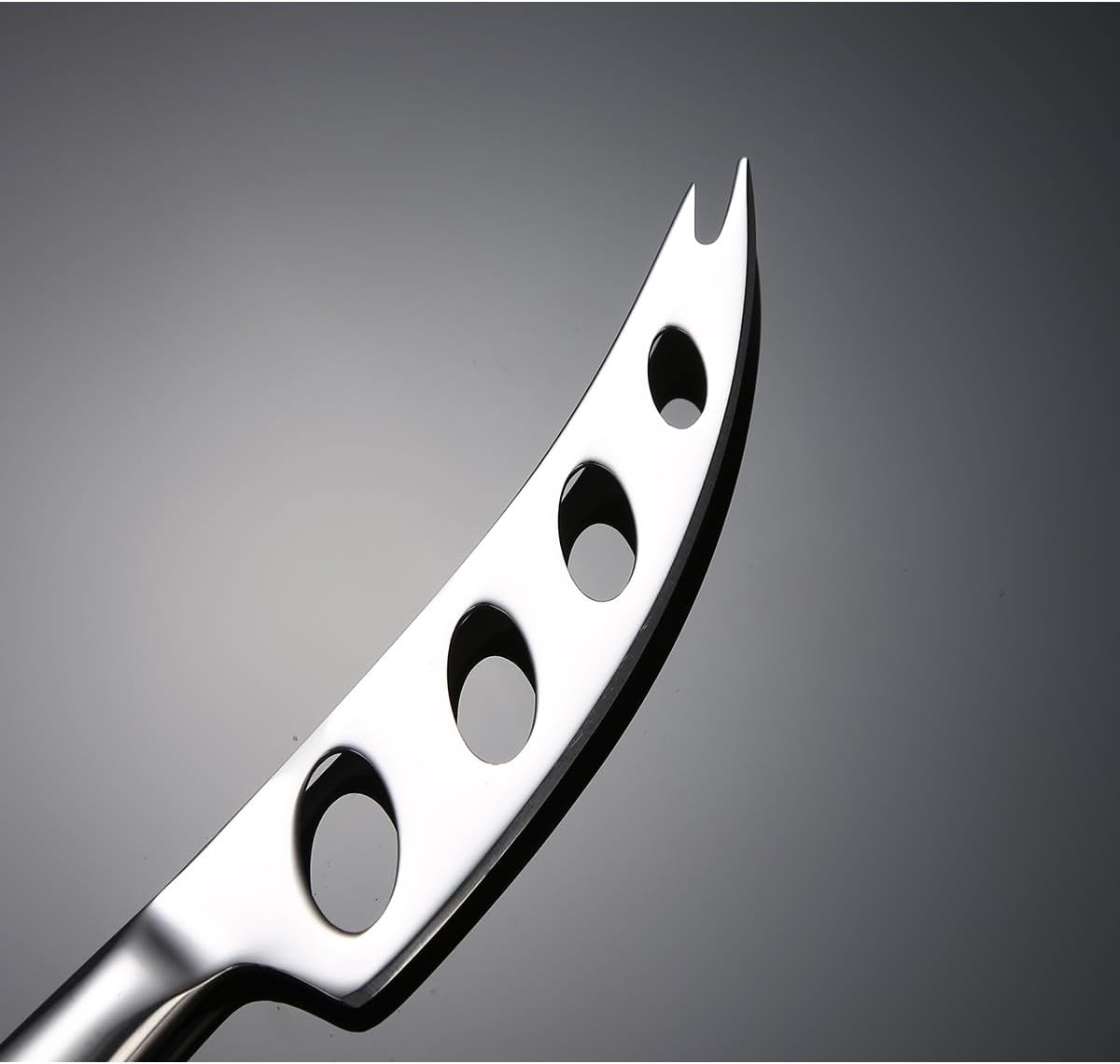 Silverware Flatware Set, 4/16/24/32/40/48 Pieces Stainless Steel Cheese Knives Creative Cheese Knives Kitchen Baking Tools Tableware Slicing Small Table Knives (Color : Black, Size : 4 Pi