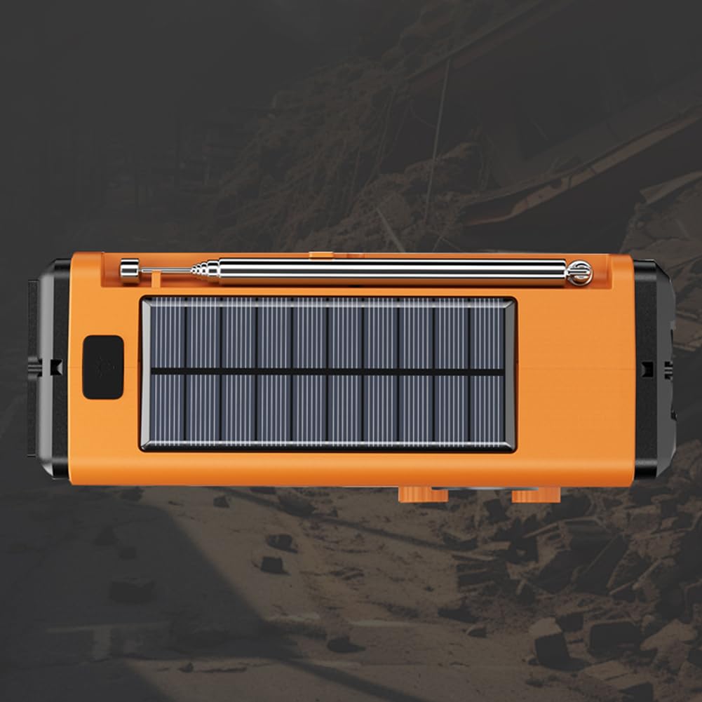 Radio FM DAB 10000mAh con ricarica a manovella solare e altoparlante per la radio di campeggio all'aperto