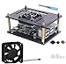 GeeekPi Caja Acrylic para Raspberry Pi 4b / Raspberry Pi 3 b+,Raspberry Pi Estuche con Ventilador de enfriamiento 40X40X10mm Disipador de Calor para Raspberry Pi 3/2 Modelo B/B +