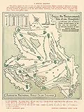 Historic Map - Augusta National Golf Club Course, 1954, Augusta National Golf Club - Vintage Wall Art 18in x 24in